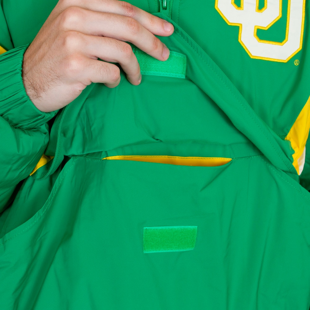 Interlocking UO, Green, Coat/Jacket, Polyester, Men, Portland Gear, Legacy, Anorak, 1/4-Zip, 986754